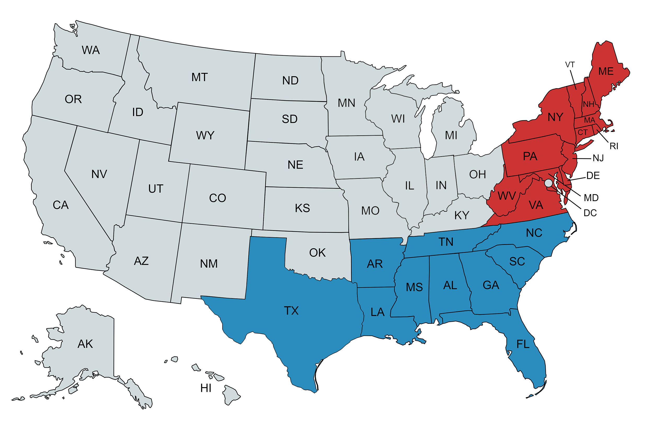 Sales Region Map